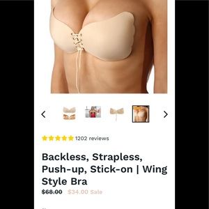 Backless, Strapless, Push-up, Stick-on, Bra